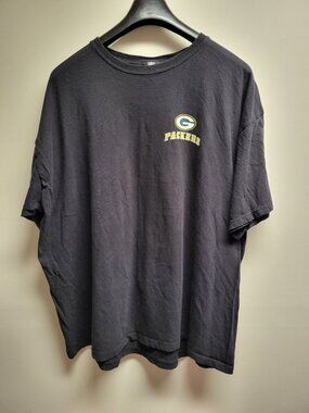 NFL Team Apparel Green Bay Packers Men’s Black T-Shirt Size 2XL